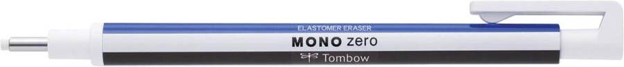 Tombow Gumpotlood MONO zero ronde punt wit blauw zwart