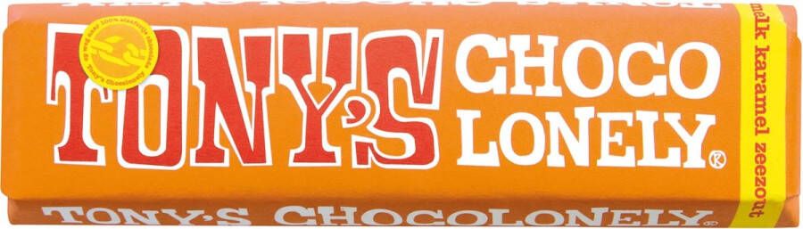 Tony&apos;s Chocolonely chocoladereep 47g karamel zeezout
