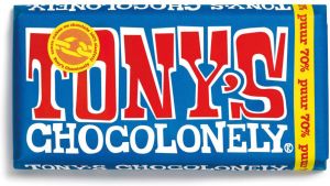 Tony&apos;s Chocolonely chocoladereep 180g puur