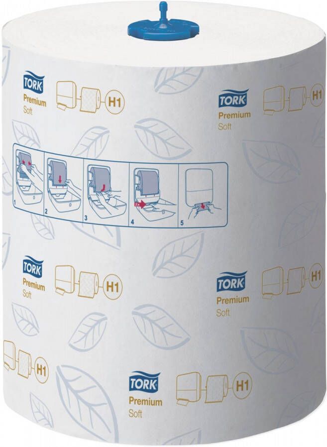 Tork Premium Matic zachte handdoekrol 2-laags systeem H1 wit