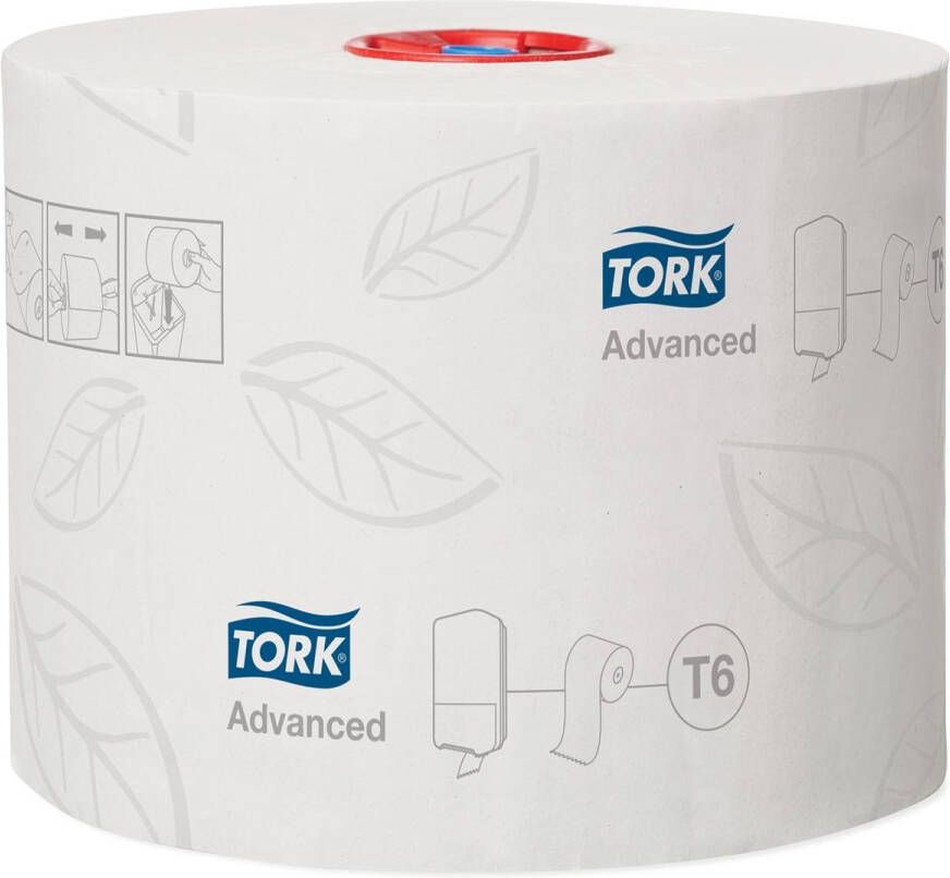 Tork toiletpapier Mid-Size 2-laags 100 meter systeem T6 pak van 27 rollen
