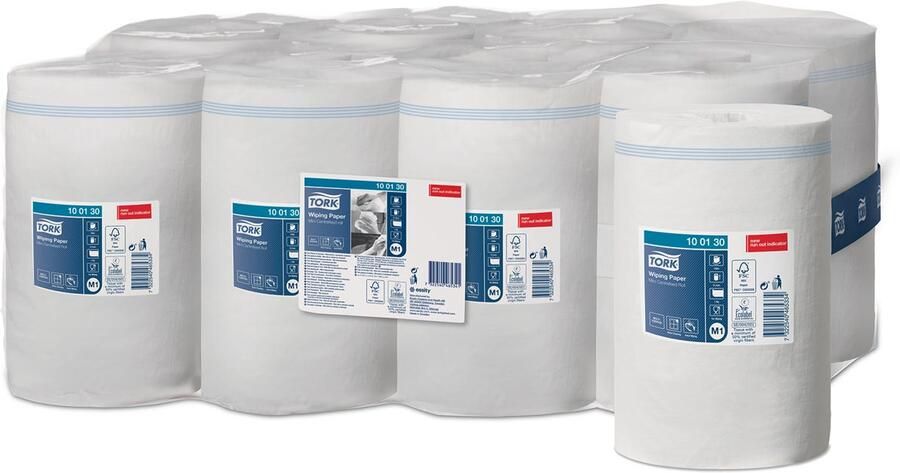 Tork poetspapier Mini Centerfeed 1 laags systeem M1 pak van 11 rollen - Foto 1