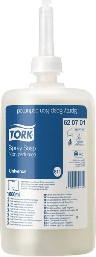 Tork vloeibare zeep extra mild systeem S11 flacon van 1 liter