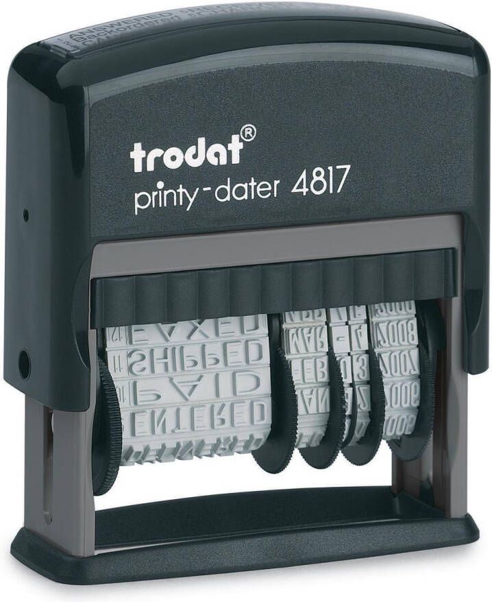 Trodat tekststempel met datum Printy 4817 woorden: faxé le par e-mail reçu le répondu le saisi le ...