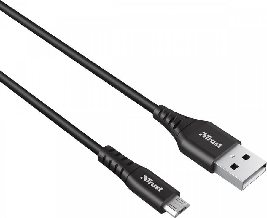 Trust Ndura oplaad- en gegevenskabel USB naar micro-USB 1 m zwart