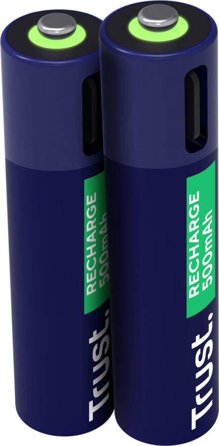 Trust USB-C herlaadbare batterijen AAA blister van 2 stuks