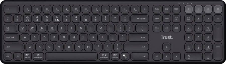 Trust Vaiya draadloos toetsenbord multi-device azerty