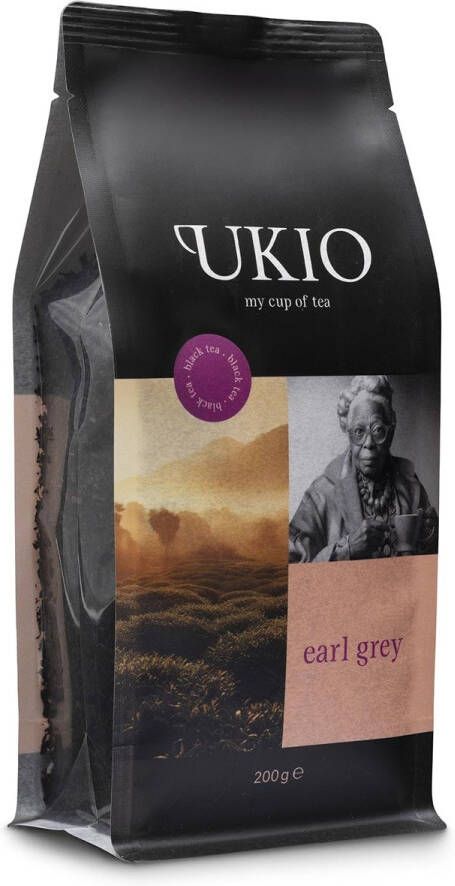 Ukio zwarte thee Earl Grey losse kruiden pak van 200 gram