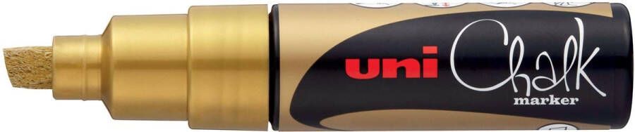 Uni-Ball Uni ball krijtmarker goud beitelvormige punt 8 mm