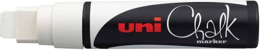 Uni-Ball Krijtmarker Uni ball wit beitelvormige punt van 15 mm