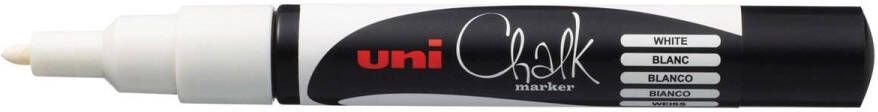 Uni-Ball Krijtmarker Uni ball wit ronde punt van 0 9 1 3 mm