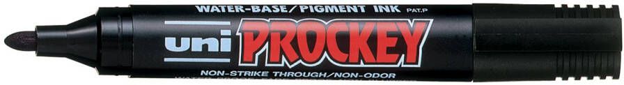 Uni-ball permanent marker Prockey PM-122 ronde punt medium zwart