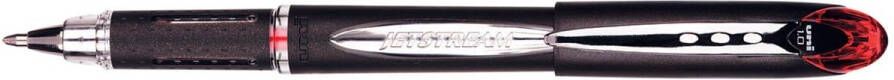 Uni-Ball Uni ball roller Jetstream rood schrijfbreedte 0 45 mm medium schrift schrijfpunt 1 mm zwarte rubbe...