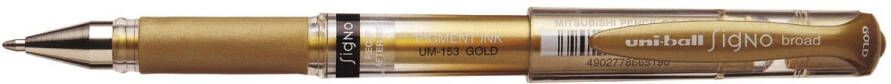 Uni-ball roller Signo Broad Creative brede punt goud
