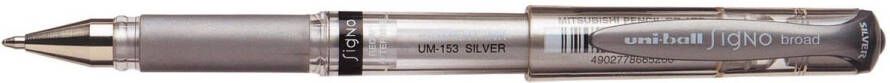 Uni-ball roller Signo Broad Creative brede punt zilver