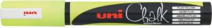 Uni-Ball Krijtmarker Uni ball fluo geel ronde punt van 1 8 2 5 mm