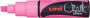 Uni-Ball Krijtmarker Uni ball fluo roze beitelvormige punt van 8 mm - Thumbnail 1