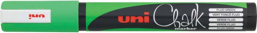 Uni-ball krijtmarker ronde punt van 1 8 tot 2 5 mm fluo groen