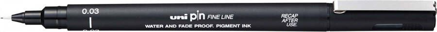 Uni-ball Uni Pin fineliner 0 03 mm ronde punt zwart