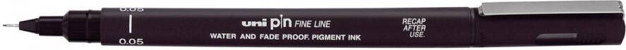 Uni-ball Uni Pin fineliner 0 05 mm ronde punt zwart