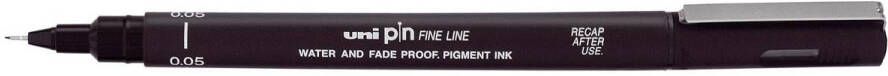 Uni-ball Uni Pin fineliner ronde punt 0 05 mm zwart