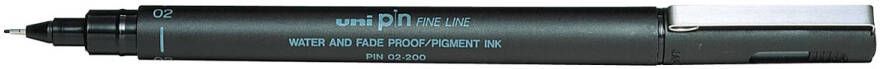 Uni-ball Uni Pin fineliner ronde punt 0 2 mm zwart