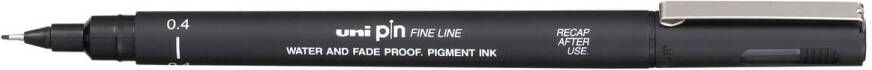 Uni-ball Uni Pin fineliner ronde punt 0 4 mm zwart