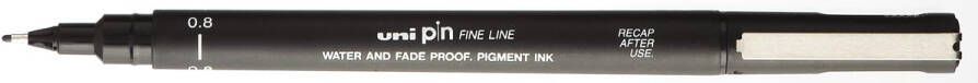 Uni-ball Uni Pin fineliner ronde punt 0 8 mm zwart