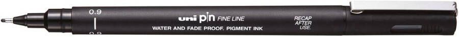 Uni-ball Uni Pin fineliner ronde punt 0 9 mm zwart