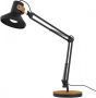 Unilux bureaulamp Baya Bamboo LED-lamp zwart - Thumbnail 1