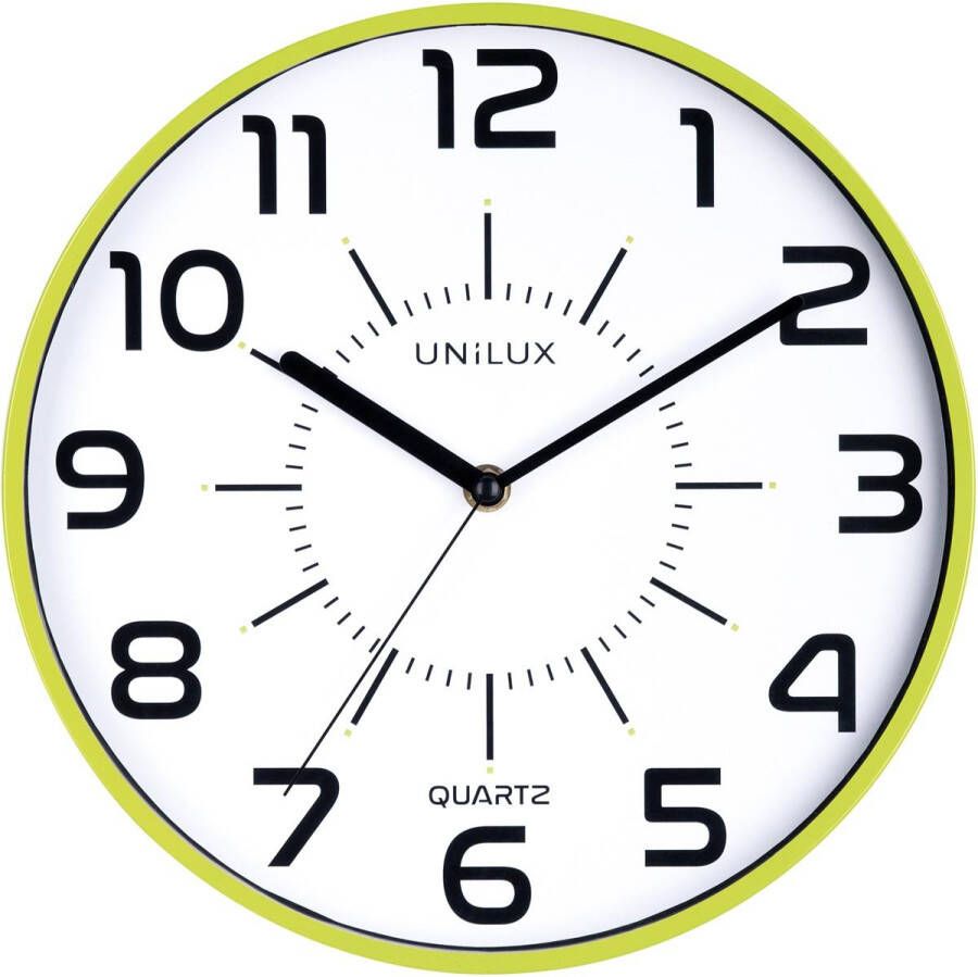 Unilux Pop wandklok diameter 30 cm groen