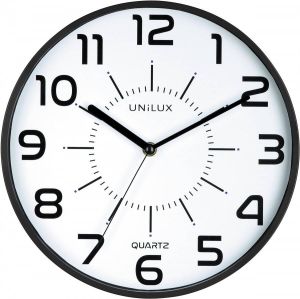 Unilux wandklok Pop diameter 30 cm zwart