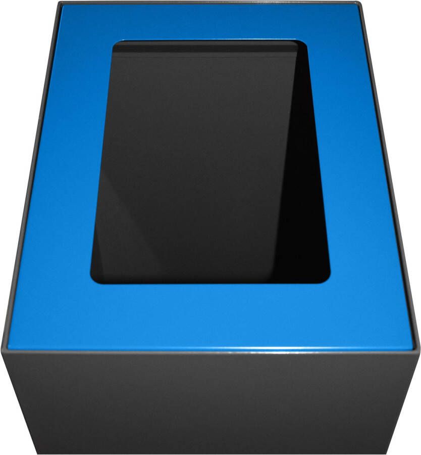 V-part top voor modulaire afvalbak 60 l blauw