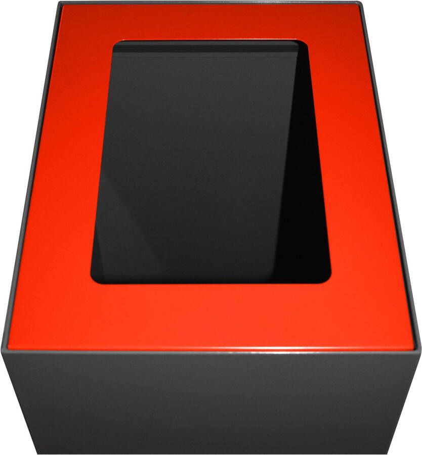 V-part top voor modulaire afvalbak 60 l rood