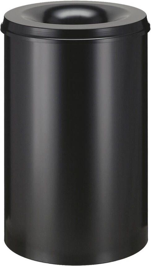 Vepa Bins Papierbak met vlamdover Vepabins 110 liter 45 cm zwart