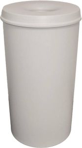 Vepa Bins Papierbak met vlamdover Vepabins 50liter 33.5cm lichtgrijs