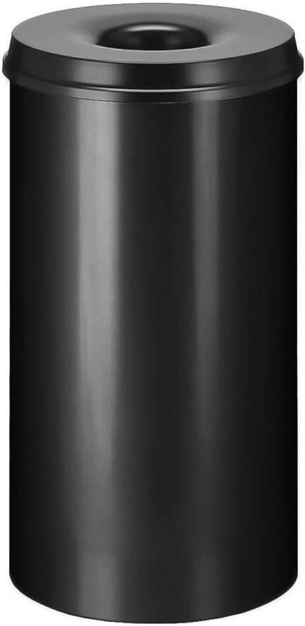 Vepa Bins Papierbak met vlamdover Vepabins 50 liter 33.5cm zwart