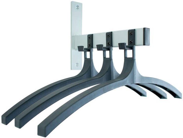 V-part wandgarderobe 3 haken met hangers