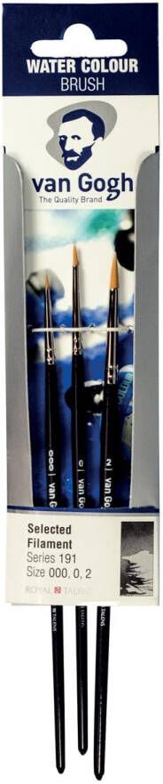 Van Gogh aquarelverf penselenset 191 klein set met 3 penselen