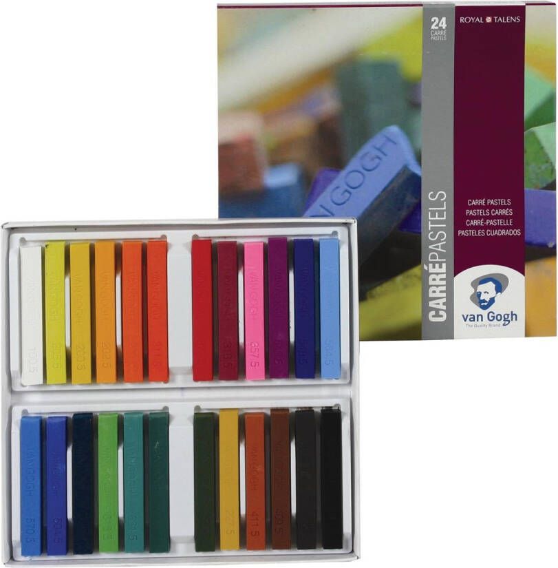 Van Gogh droge pastels doos met 24 pastels