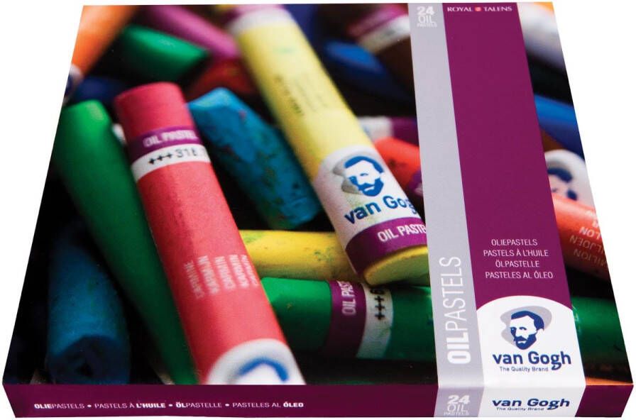 Van Gogh oliepastel basisset doos met 24 pastels