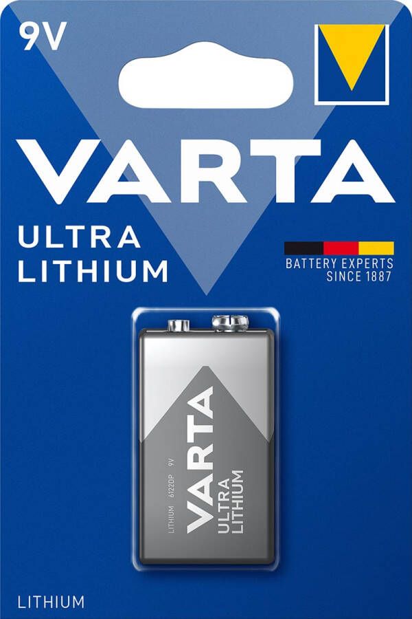 VARTA batterij Ultra Lithium 9V blister van 1 stuk