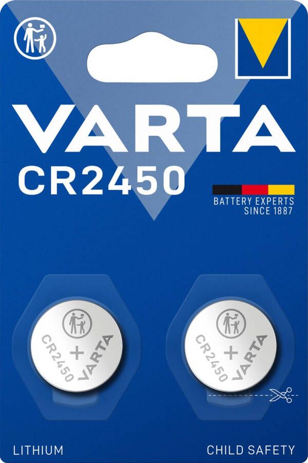 Varta Batterij knoopcel CR2450 lithium blisterÃƒÆ 2stuk