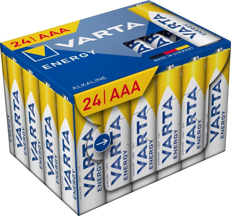 VARTA batterij Energy AAA pak van 24 stuks