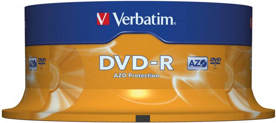 Verbatim DVD recordable DVD-R spindel van 25 stuks