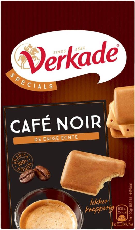 Verkade Cafe Noir koekjes doos van 175 gram