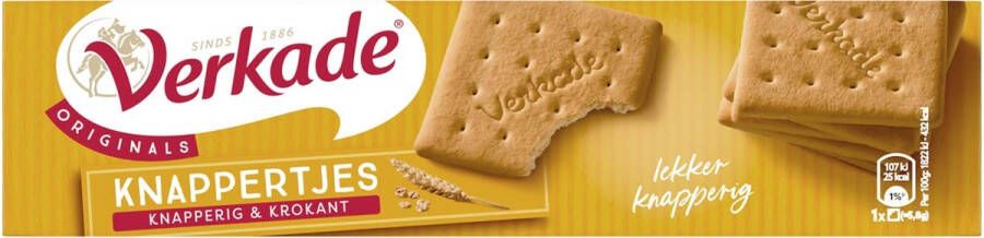 Verkade Knappertjes koekjes pak van 220 gram