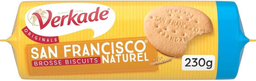 Verkade San Francisco koekjes natural pak van 230 gram