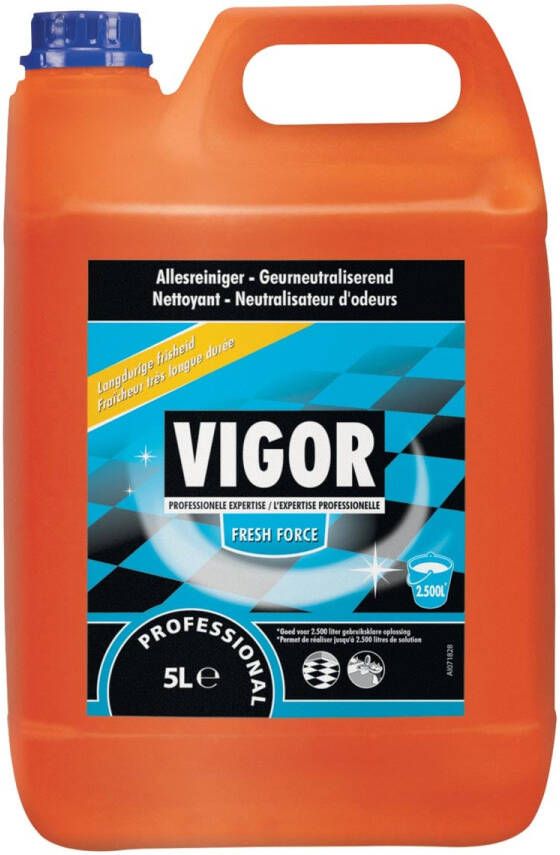 Vigor allesreiniger Fresh Force flacon van 5 liter