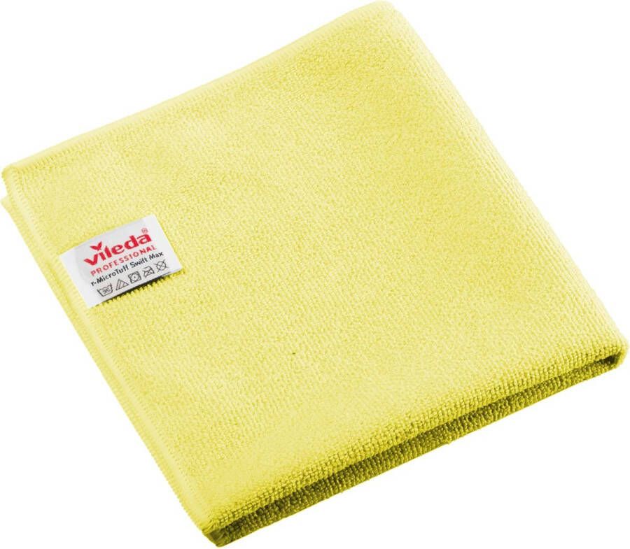 Vileda Professional r-MicroTuff Swift Max microvezeldoek pak van 5 stuks geel